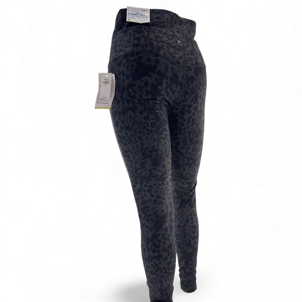 NWT Old Navy S Powersoft Leopard Leggings Extra High Rise Athleisure Gymcore - Picture 11 of 11